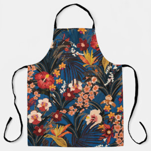 Trendy summer tropical background with deep jungle apron