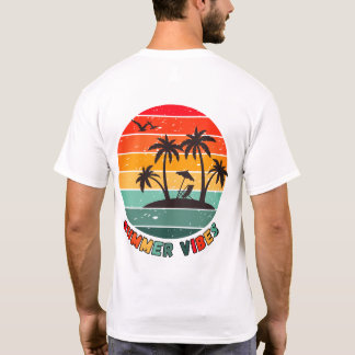 trendy "summer vibes" t-shirt
