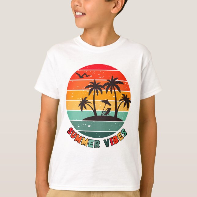 trendy "summer vibes" t-shirt (Front)