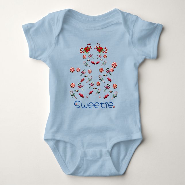 Trendy Sweetie Cute Fashionable Baby Bodysuit (Front)