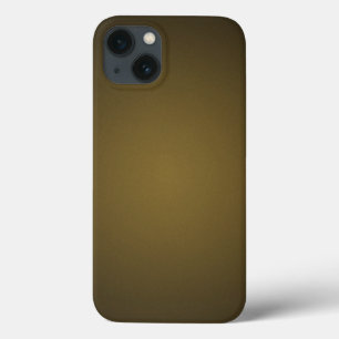 Trendy Tan and Black Grainy Vignette iPhone 13 Case