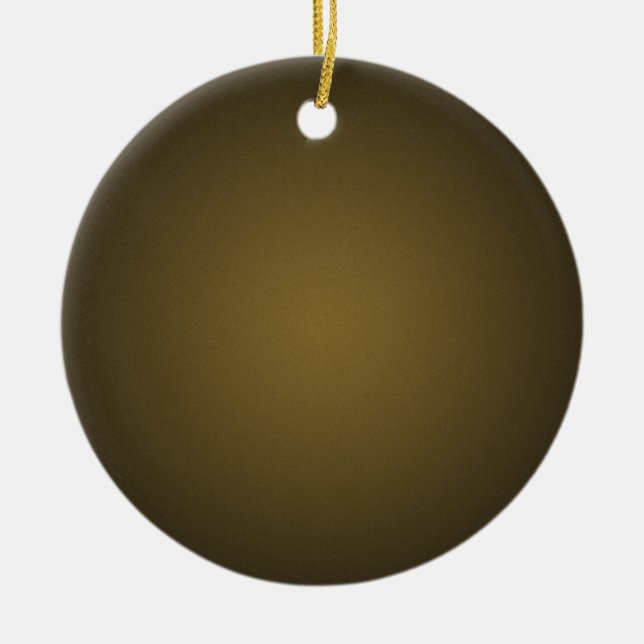 Trendy Tan and Black Grainy Vignette Ceramic Tree Decoration (Front)