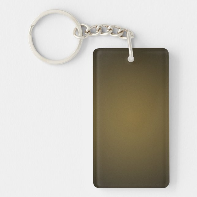 Trendy Tan and Black Grainy Vignette Key Ring (Front)