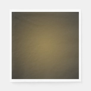 Trendy Tan and Black Grainy Vignette Napkin