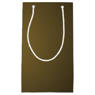 Trendy Tan and Black Grainy Vignette Small Gift Bag