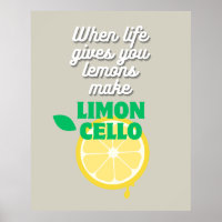 Trendy Taupe Italian Lemon Limoncello Kitchen Bar 