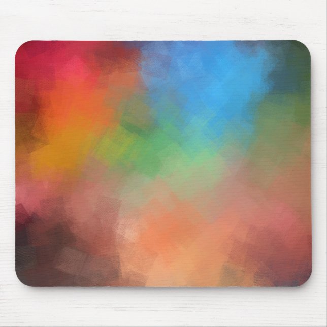Trendy Template Abstract Art Elegant Colourful Mouse Pad (Front)