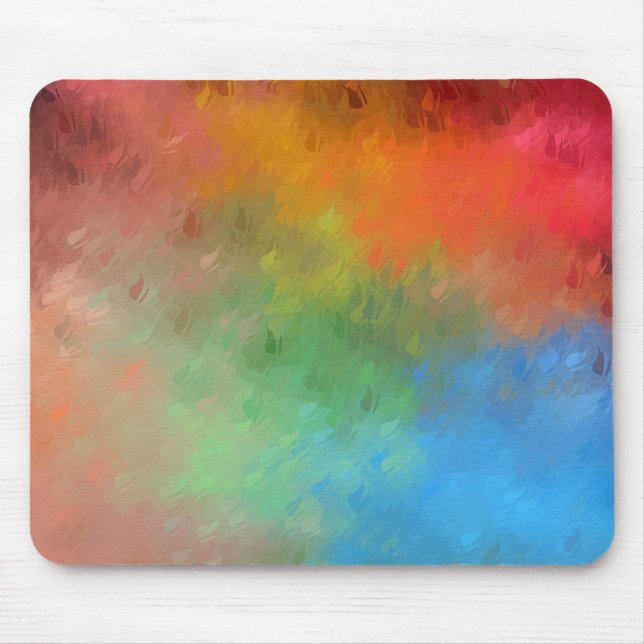 Trendy Template Colourful Abstract Art Elegant Mouse Pad (Front)