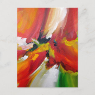 Trendy Template Modern Abstract Expressionist Postcard