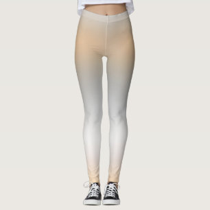 Trendy Template Modern Elegant Grey Orange White Leggings
