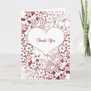 trendy thank you note card