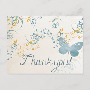 Trendy Thank You Postcard