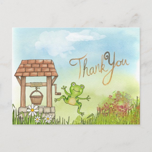 Trendy Thank You Postcard (Front)
