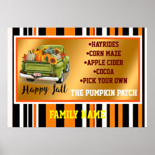 Trendy Thanksgiving Beautiful Autumn Collection Poster