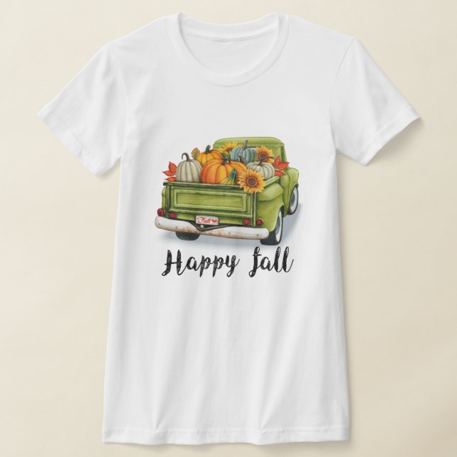 Trendy Thanksgiving Beautiful Autumn Collection T-Shirt (Laydown)
