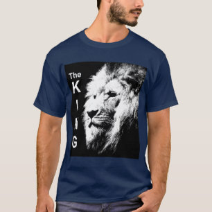 Trendy The King Modern Pop Art Lion Head Men's T-Shirt