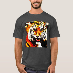 Trendy Tiger Modern Elegant Template T-Shirt