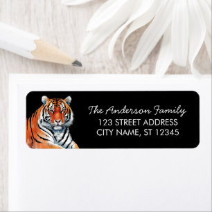 Trendy Tiger Return Address Black Label