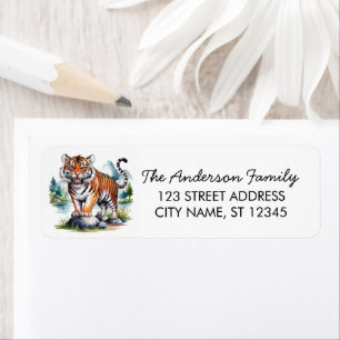Trendy Tiger Return Address Black Label