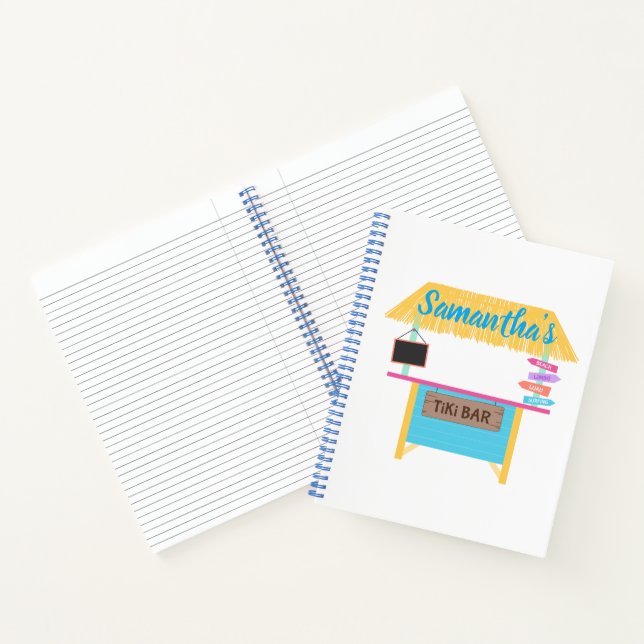 Trendy Tiki Bar Party Notebook (Inside)