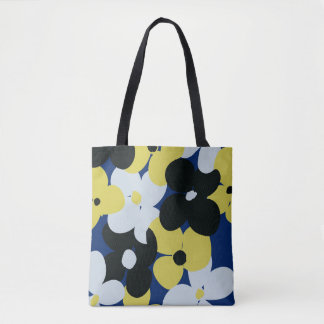 Trendy Tote Bag | Blue Bouquet by AdzSpirit