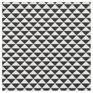 Trendy Triangles Patterned Fabric (Black)