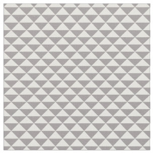 Trendy Triangles Patterned Fabric (Warm Grey)
