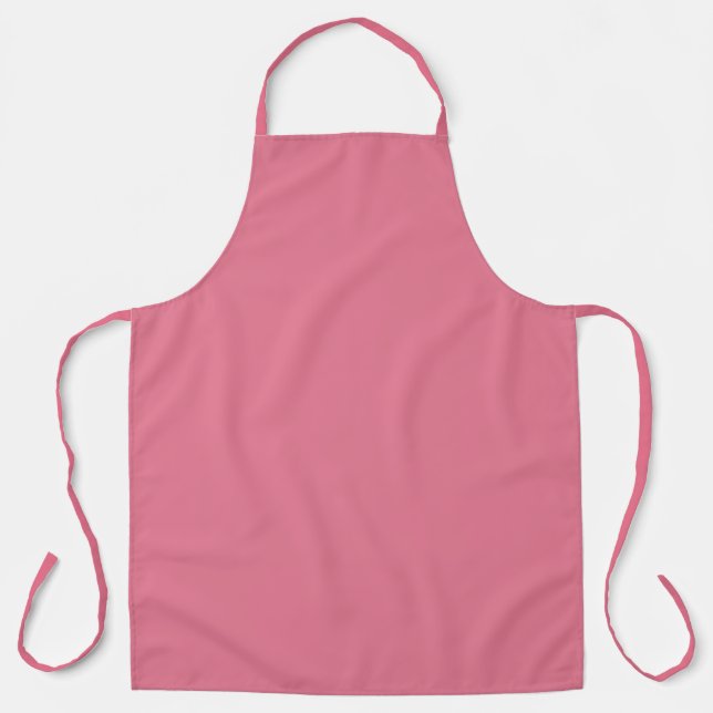 Trendy Tulip Pink Solid Colour Apron (Front)