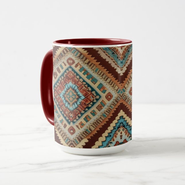 Trendy Turkish Beautiful Old Pattern Collection Mug (Front Left)