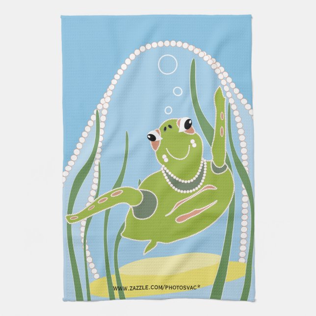 Trendy Turtle American MoJo Kitchen Towel (Vertical)
