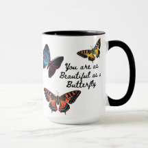 Trendy typography colourful butterfly summer gift 