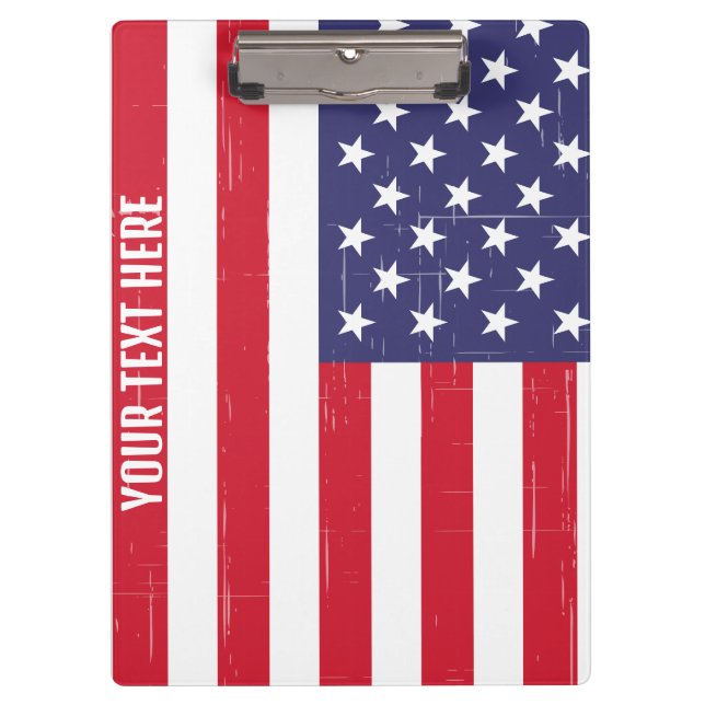 Trendy USA Flag Clipboard (Front)