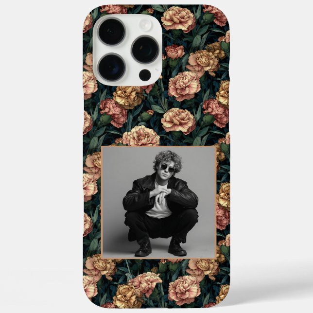 Trendy Valentine Gift Carnation Custom  Case-Mate iPhone Case (Back)