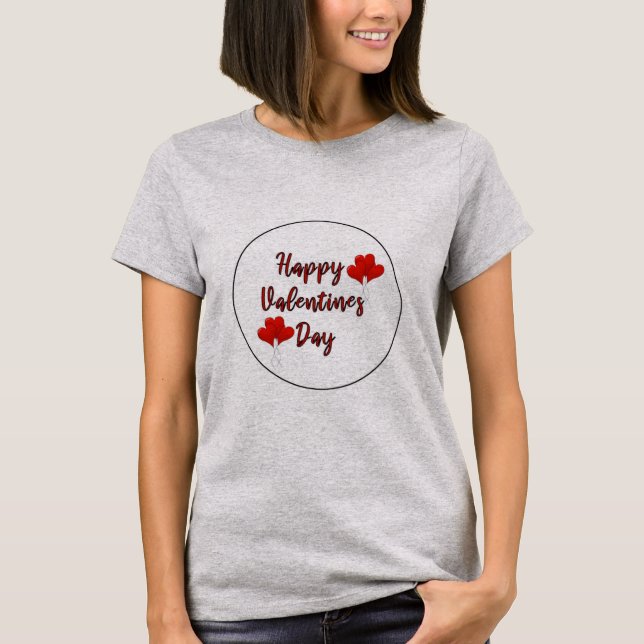 Trendy Valentine's Day - Celebrate Love in Style! T-Shirt (Front)