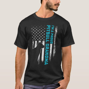 Trendy Vintage American Flag I'm A Proud Pitbull G T-Shirt