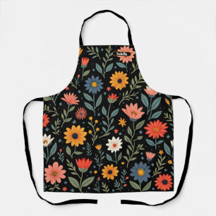 Trendy Vintage Beautiful Floral Collection Apron