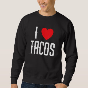 Trendy Vintage I Love Tacos Sweatshirt