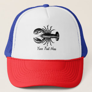 Trendy vintage Lobster Personalised Trucker Hat