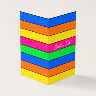 TRENDY VIVID SOLID STRIPE PATTERN PINK CUSTOM TEXT