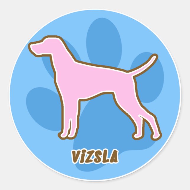 Trendy Vizsla Stickers (Front)