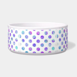Trendy Watercolor Pink, Aqua, and Purple Polka Dot