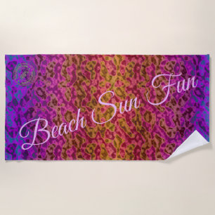 Trendy Waves Beach Towel