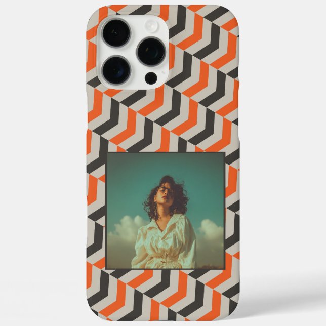 Trendy Wedding Anniversary Gifts Chevron Pattern  Case-Mate iPhone Case (Back)