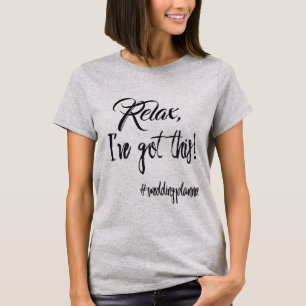Trendy Wedding Planner Textography T-Shirt
