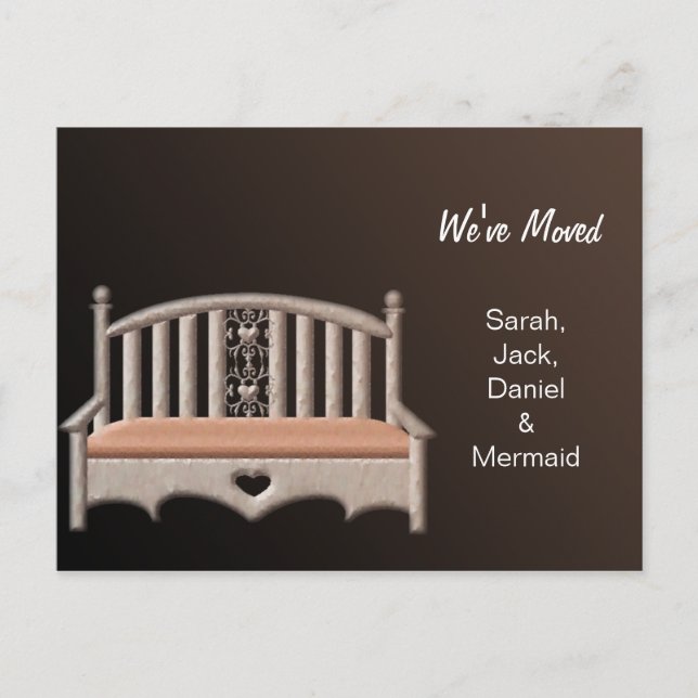 trendy we've moved postcard (Front)