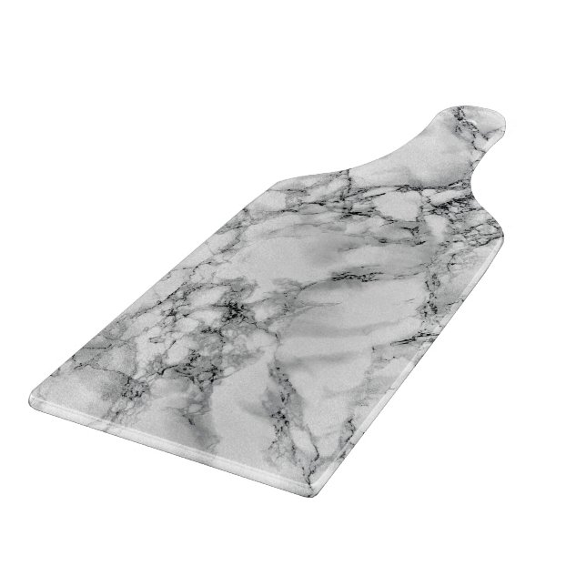 Trendy White Marble Stone Cutting Board (Corner)