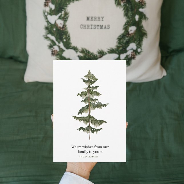 Trendy Winter | Christmas Tree  Holiday Card (Creator Uploaded)