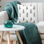 Trendy Winter | Christmas Tree Pattern Cushion<br><div class="desc">Trendy Winter | Christmas Tree Pattern</div>