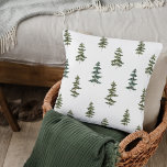 Trendy Winter | Christmas Tree Pattern Cushion<br><div class="desc">Trendy Winter | Christmas Tree Pattern</div>