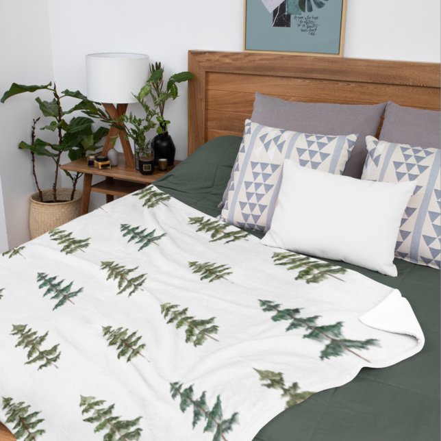 Trendy Winter | Christmas Tree Pattern Fleece Blanket (Creator Uploaded)